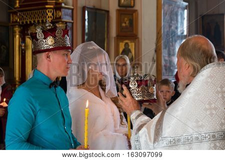 The Wedding In The Church In Kirov City