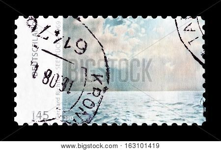 GERMANY - CIRCA 1978 : Cancelled postage stamp printed by Germany, that shows Painting by Gerhardt Richter.