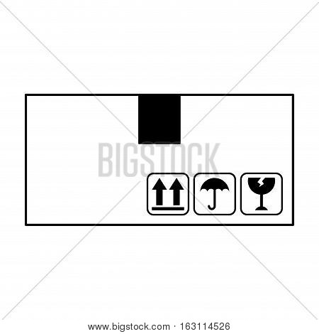 box carton container isolated icon vector illustration design