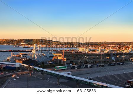 Frederikshavn Port Indenmark