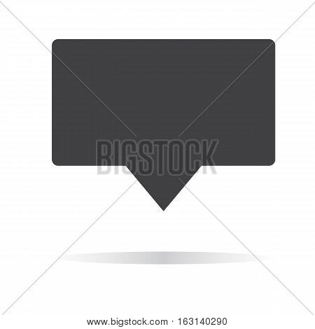 Speech bubble icon on white background. Speech bubble sign.