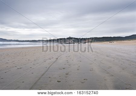 La Lanzada Beach Pontevedra Galicia Spain. It is one of the top three beaches in Galicia