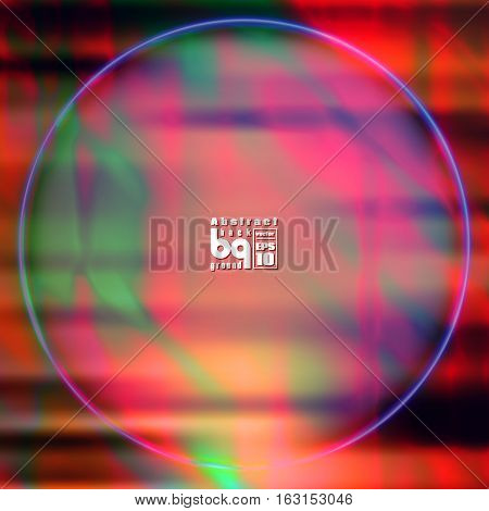 Background circle rainbow. Vector illustration. Multicolor gradient. Abstract design. Geometric texture. Glitch.