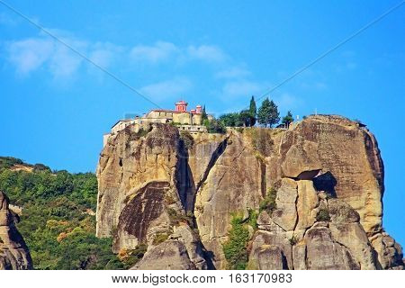 Famous Meteora Monasteries in Greece. Meteora is included on the UNESCO World Heritage List