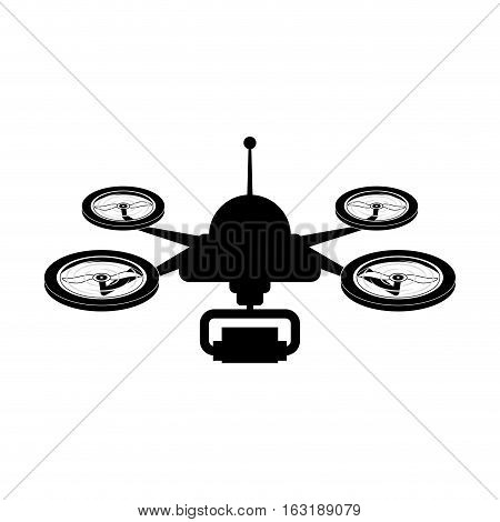 Drone robot technology icon vector illustration graphic design