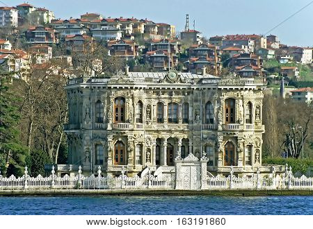 Kucuksu Kasri (Sultans mansion) in Instanbul, Turkey
