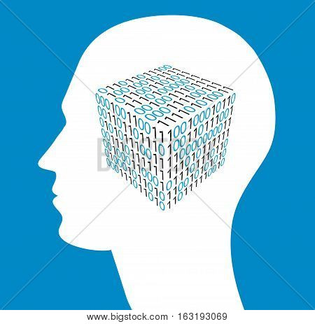Technology of future, artificial intelligence. incredibly complex creations.