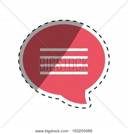 Chat bubble speakbox icon vector illustration graphic design