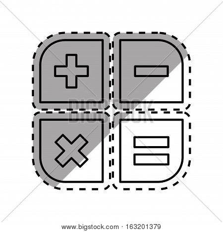 Basic math operations icon vector illustration graphic design