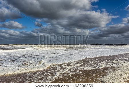The Atlantic Ocean at Manasquan Beach New Jersey