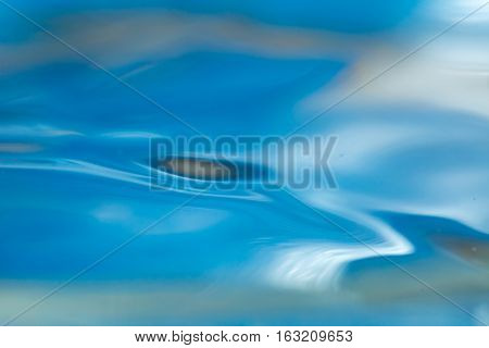 Abstract Macro Of Moving Waves On Luquid