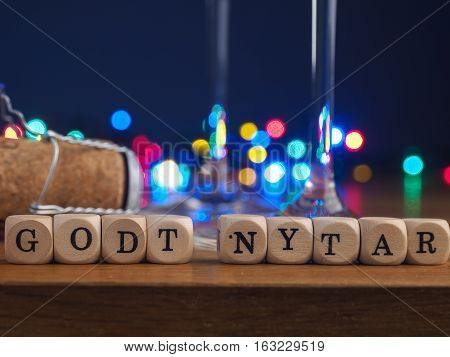 Godt Nytar Danish Happy New Year background