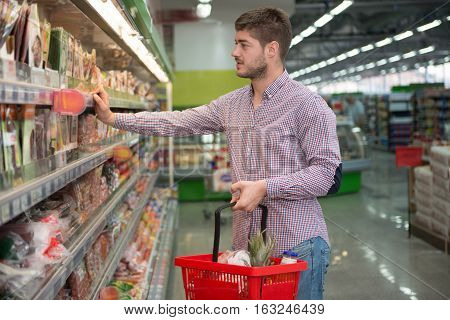Man At Groceries Store