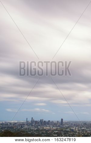 View Of Brisbane City From Mount Coot-tha