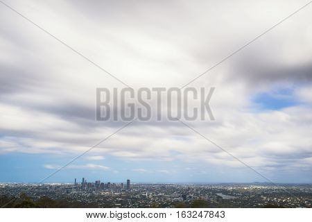 View Of Brisbane City From Mount Coot-tha