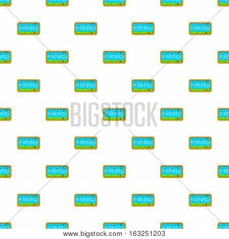 Taximeter pattern. Cartoon illustration of taximeter vector pattern for web