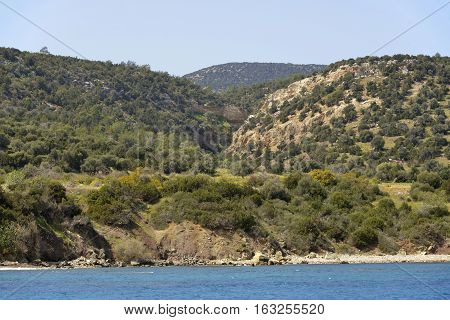 Gorge behind Ttakkas Bay Akamas Peninsula Cyprus