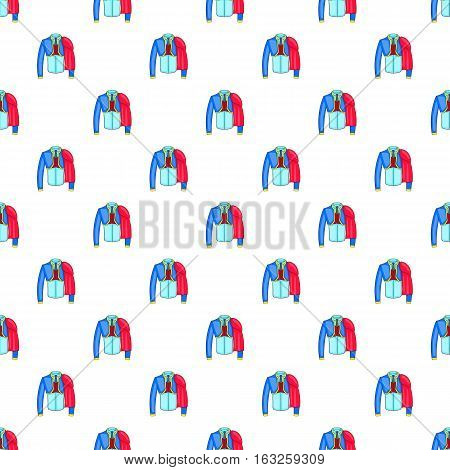 Costume of toreador pattern. Cartoon illustration of costume of toreador vector pattern for web