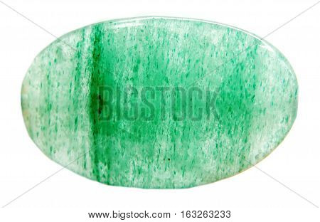 avanturine green geological semigem crystal isolated mineral