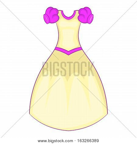 Cinderella dress icon. Cartoon illustration of cinderella dress vector icon for web design