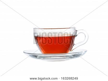 Glass Of Tea. Isolated On White Background, With Clipping Path