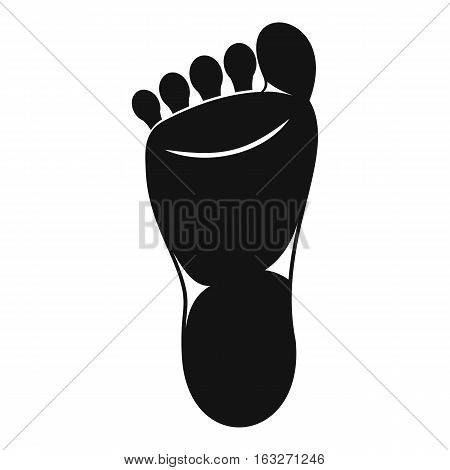 Foot left leg icon. Simple illustration of foot left leg vector icon for web