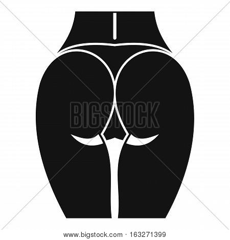 Buttocks of girl icon. Simple illustration of buttocks of girl vector icon for web