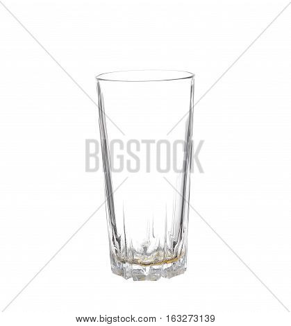 Empty Glass Isolated On A White Background