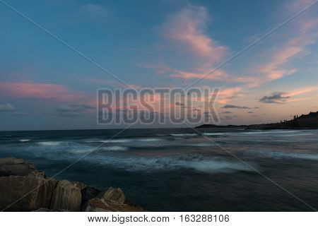 The Break Wall at Turner's Beach in Yamba, Australia