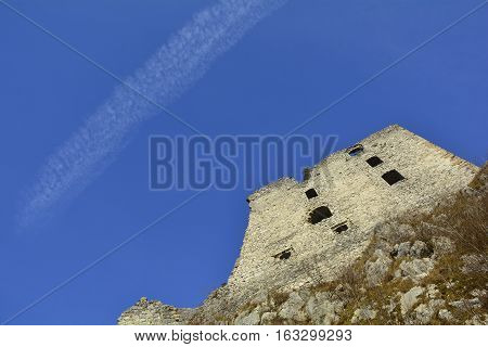 The 12th century Grad Kamen castle in Slovenia.