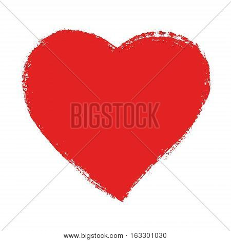 Red Watercolor Speech Bubble, Hand Drawn Heart Element. Vector Backgrred Speech Bubble, Hand Drawn H