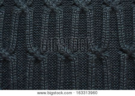 patterned knitted voluminous textile background or texture