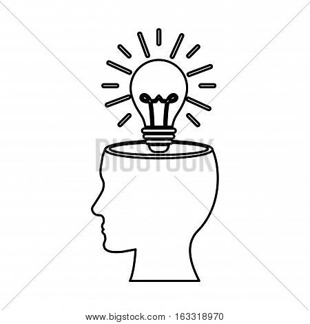 Bulb or big idea icon vector illustration graphic design