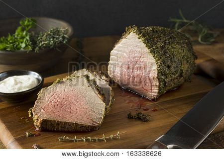 Homemade Herb Crusted Roast Beef