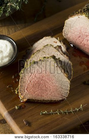 Homemade Herb Crusted Roast Beef