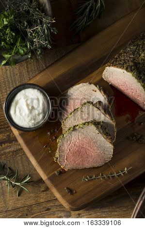 Homemade Herb Crusted Roast Beef