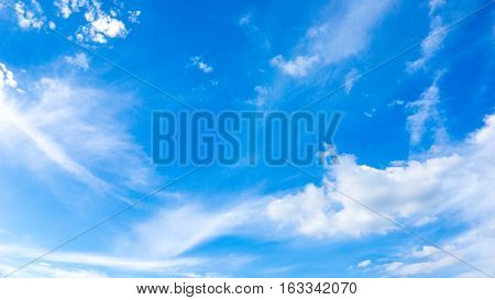 Blue sky and nature background concept - Beautiful blue sky and cloud background and texture. Use for sky artwork concept.