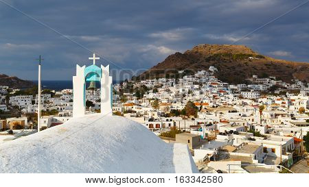 Patmos island in Dodecanse archipelago in eastern Aegean.
