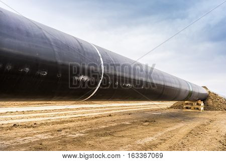 Construction Of Gas Pipeline Trans Adriatic Pipeline - Tap In North Greece.