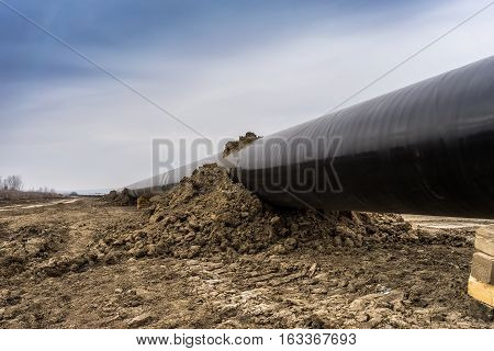 Construction Of Gas Pipeline Trans Adriatic Pipeline - Tap In North Greece.