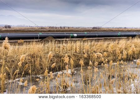 Construction Of Gas Pipeline Trans Adriatic Pipeline - Tap In North Greece.