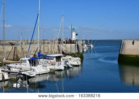 La Flotte France - september 25 2016 : boats in the picturesque port