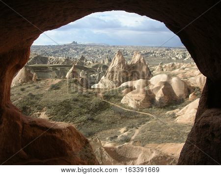 Traveling to a Beautiful landscape in Capadocia, Turkey.