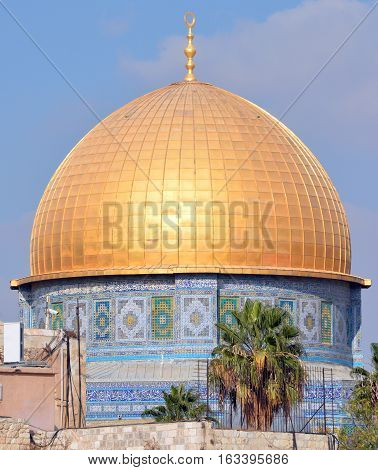 JERUSALEM ISRAEL 23 10 16: Temple Mount known as the the Noble Sanctuary of Jerusalem located in the Old City of Jerusalem, is one of the most important religious sites in the world.