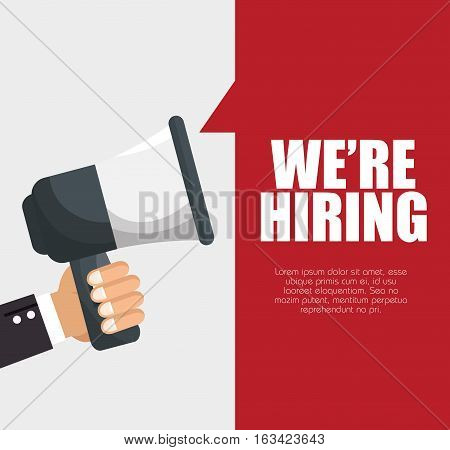 recruitment process concept icon vector illustration design