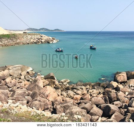 Idyllic Tropical Sea In Sunny Day