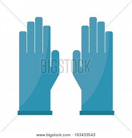 Gloves cartoon vector illustration. Woman leather hand clothes isolated on white. Assistance clinical equipment case safety or fashion accessory.