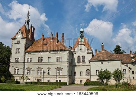 Ukraine attractions. The hunting palace Schonborn 19th century.