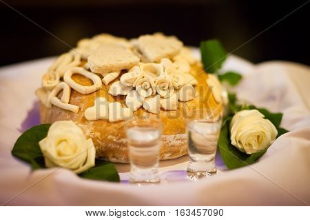 Traditional Polish Wedding Bread Detail