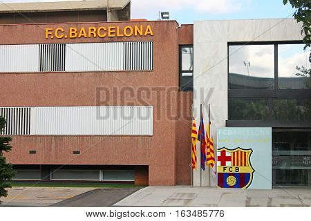 BARCELONA, SPAIN - OCTOBER 08, 2013: Barcelona football club in Barcelona, Spain